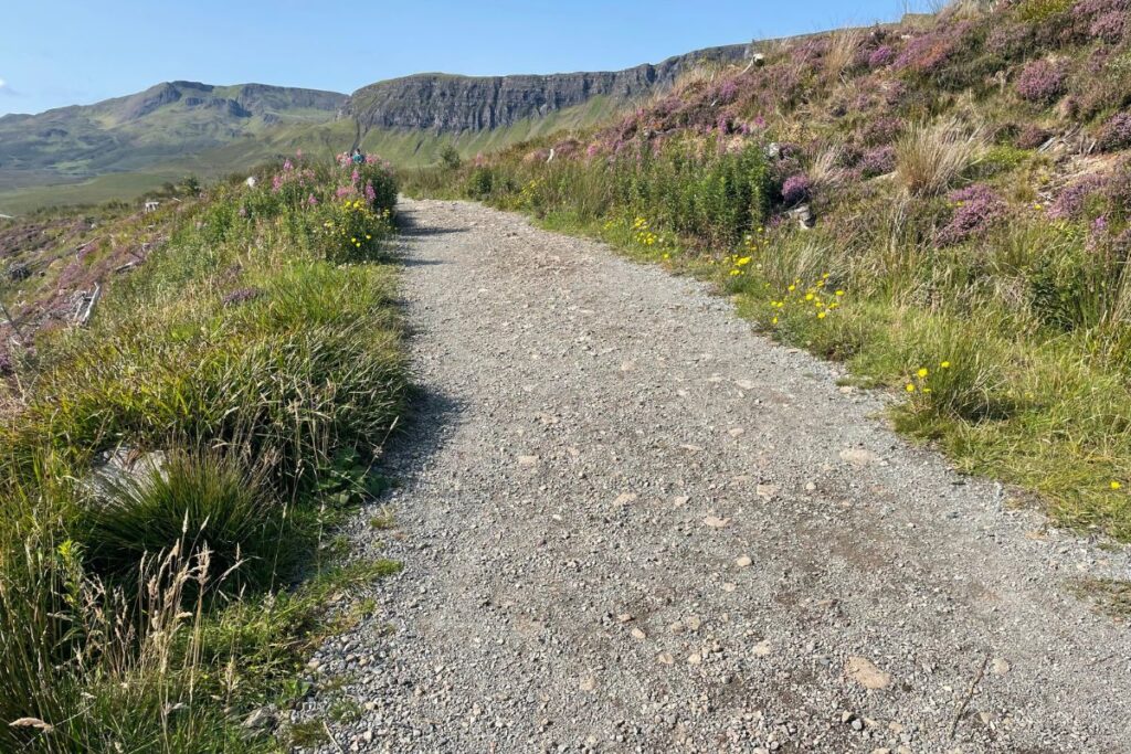 The paths on the Old Man of Storr walk