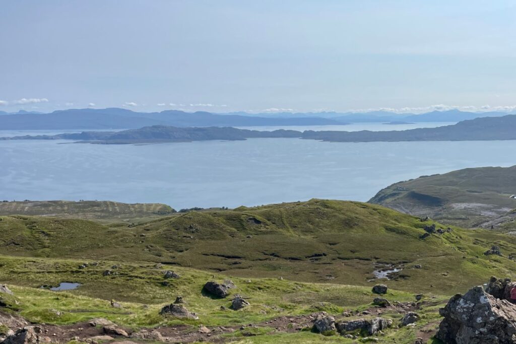 The terrain on the Old Man of Storr walk