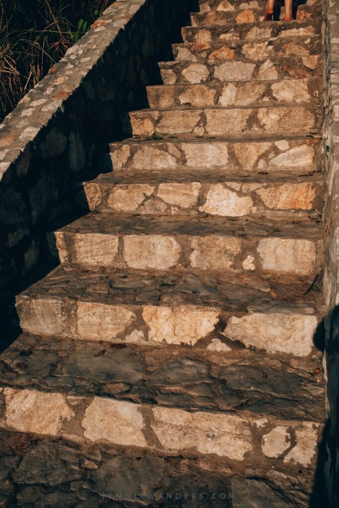 The stairs down to Playa Carrizalillo 