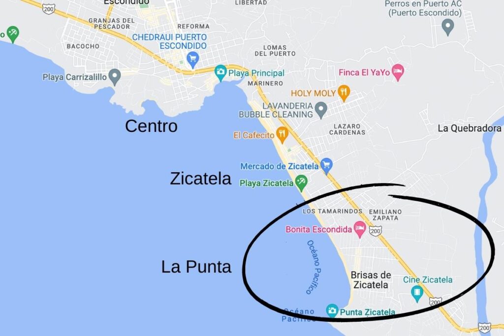 La Punta map