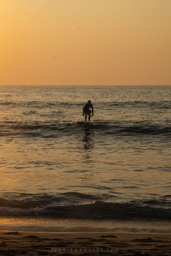 Surfing in La Punta