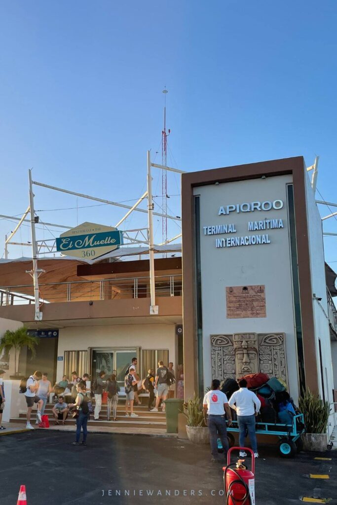 The ferry terminal in Chetumal