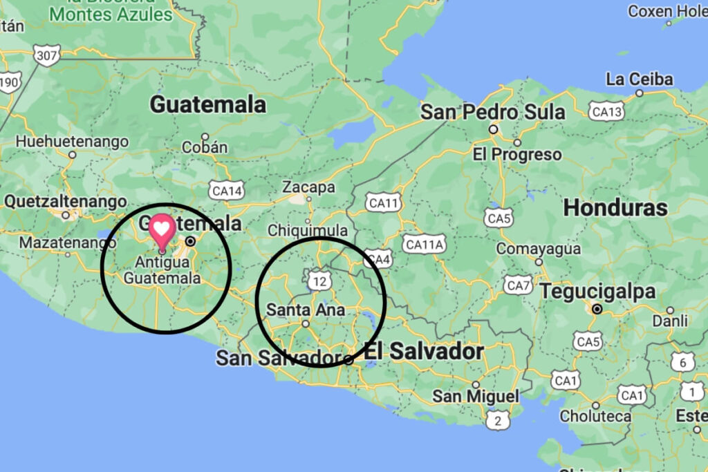 Antigua to Santa Ana 