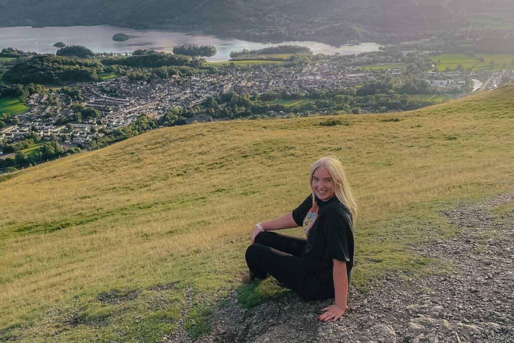 Me enjoying the Latrigg viewpoint!