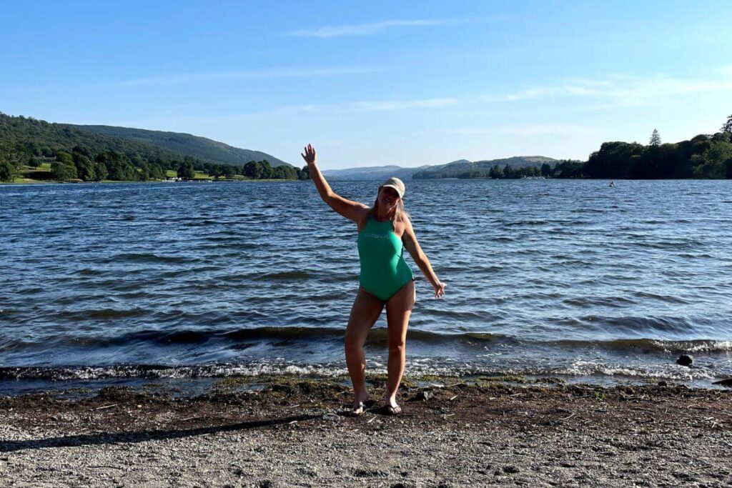 Me in Coniston - Wild swimming