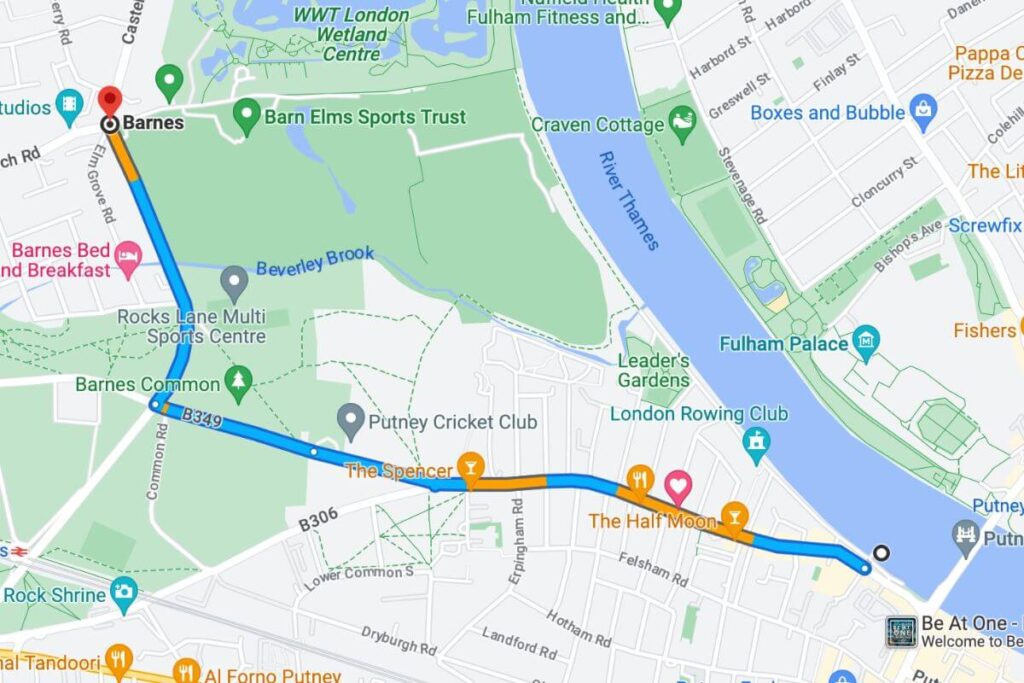 Putney to Barnes