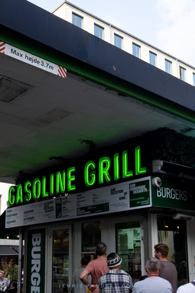 Gasoline Grill sign