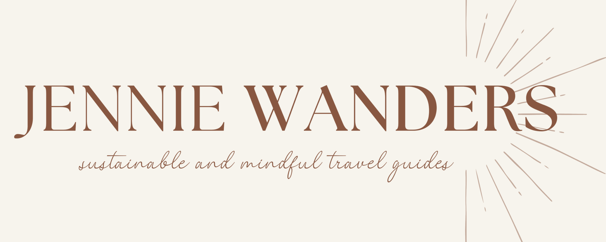 Jennie Wanders | Sustainable & Mindful Travel