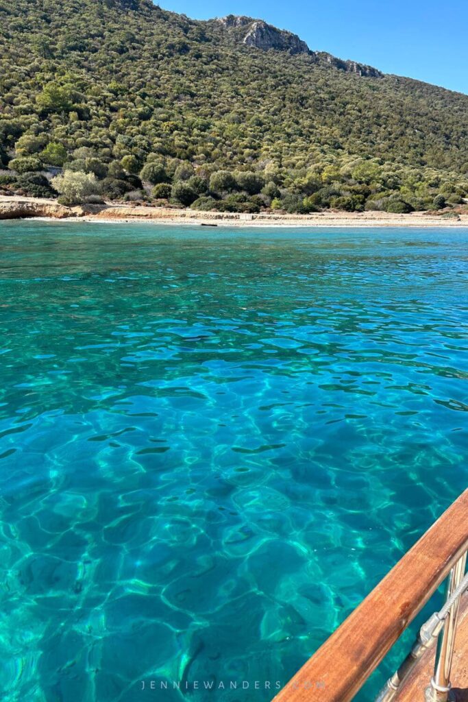 Blue water in Bodrum