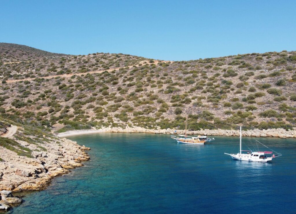 Views over Bodrum taken by a drone